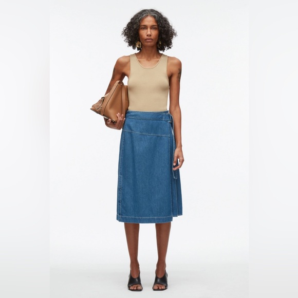 3.1 Phillip Lim Dresses & Skirts - 3.1 Phillip lim Chambray Wrap Midi Skirt NWT